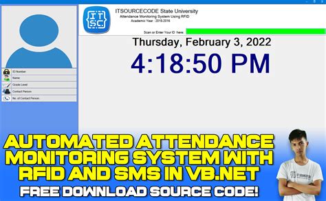 attendance monitoring system using rfid vb net|attendance monitoring system vb.